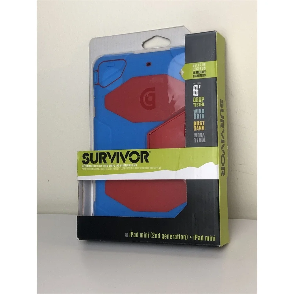 Griffin Survivor Blue/Red Case for iPad mini/mini 2nd generation Drop Tested